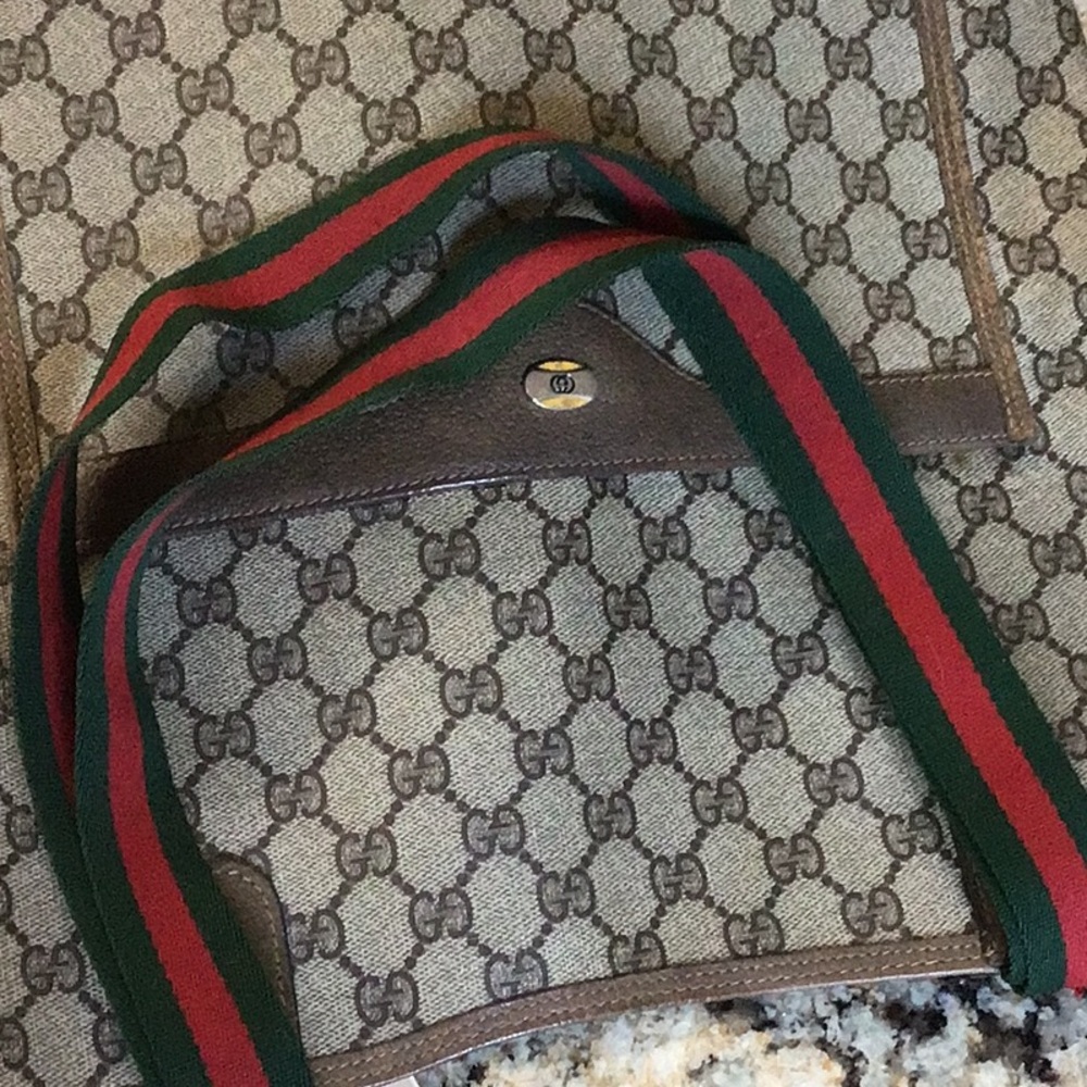 Gucci Ophidia Coated Canvas and Leather Tote Bag Rehab - Picture 5 of 16